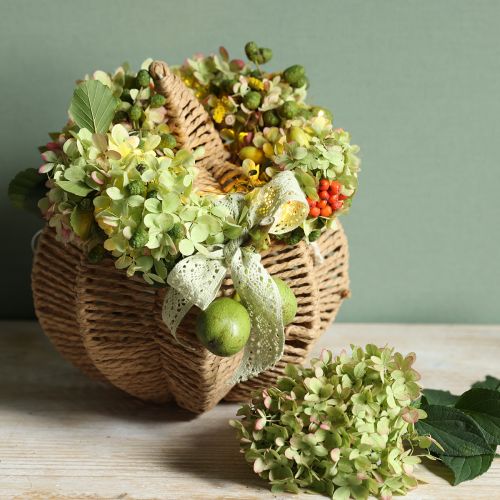 Floristik24 Decorative pumpkin raffia natural rustic autumn decoration Ø25cm H25cm