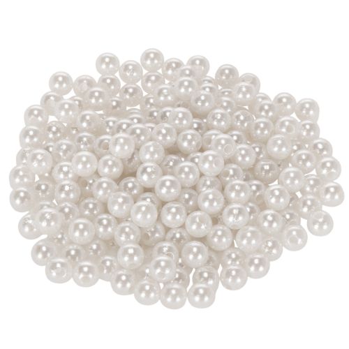 Decorative white beads, Ø8mm, 250 pieces buy online | Floristik24.ie