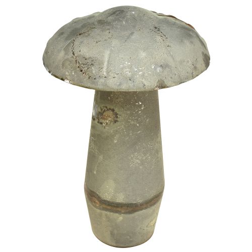 Floristik24 Decoration Mushroom Metal Autumn Green Rust Vintage 30cmx50cm