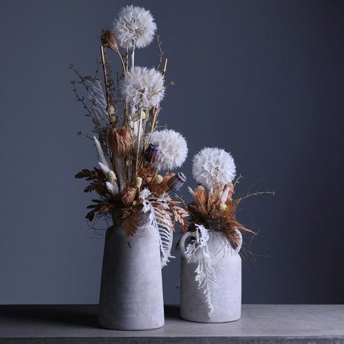 Floristik24 Decorative dandelion in white – delicate dried flowers for stylish arrangements Ø11cm 6 pcs