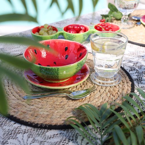 Decorative bowl ceramic watermelon summer decoration Ø15cm H6cm