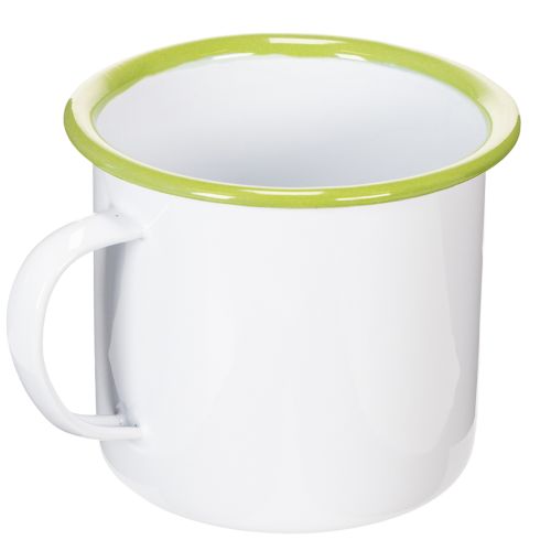 Decorative mug/plant pot, enamelled, Ø11.5cm H10cm | Floristik24.ie