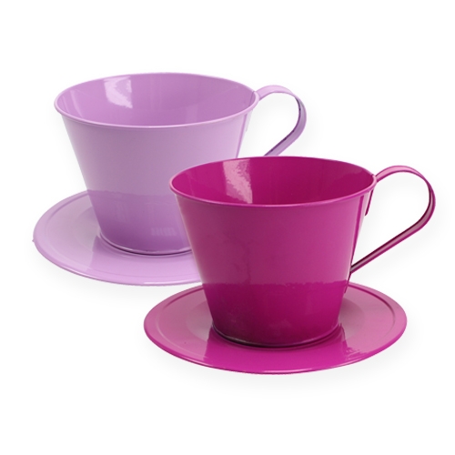 Floristik24 Decorative cup Ø16cm H12.5cm 3pcs