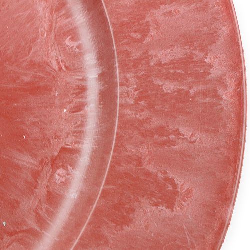 Floristik24 Decorative plate red Ø 30cm