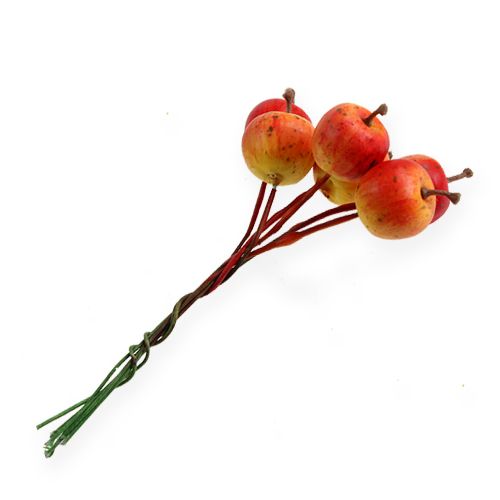 Floristik24 Mini apples 2cm on a wire 54pcs