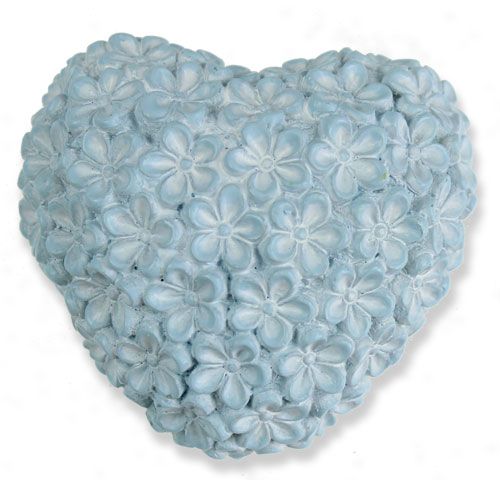 Floristik24 Decorative hearts with flowers pastel 6.5cm 4pcs
