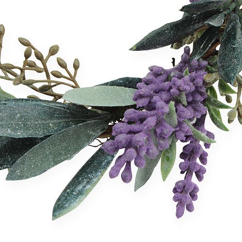 Product Lavender wreath green, violet Ø21cm