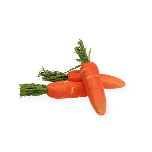 Floristik24 Decorative carrots orange 8cm 12pcs