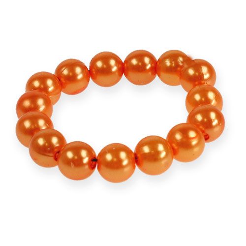 Floristik24 Decorative Beads Ø10mm Orange 115 pcs