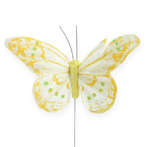 Product Decorative butterflies on a wire 10cm 12pcs