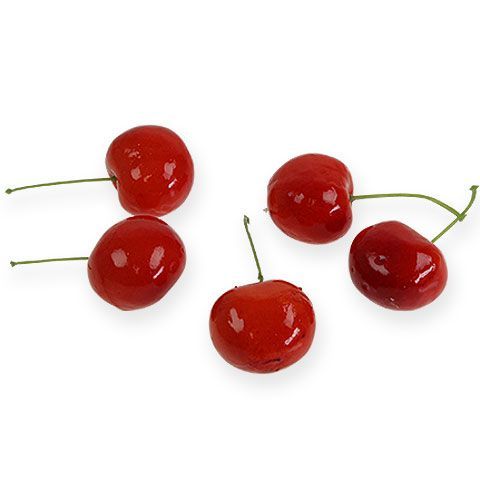 Floristik24 Decorative cherries red 3cm 12pcs