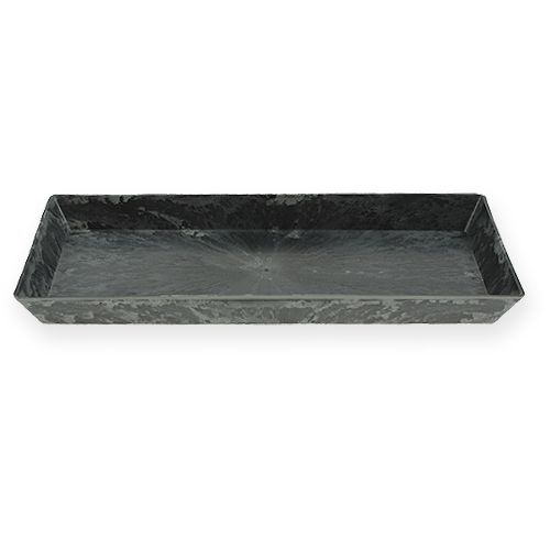 Decorative tray anthracite 27cm x 12cm