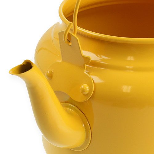 Floristik24 Teapot Ø15cm H19cm yolk yellow