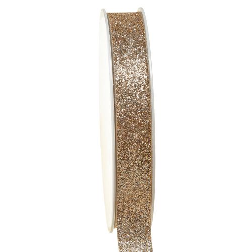 Product Decorative ribbon champagne glitter ribbon decorative ribbon W15mm L18m