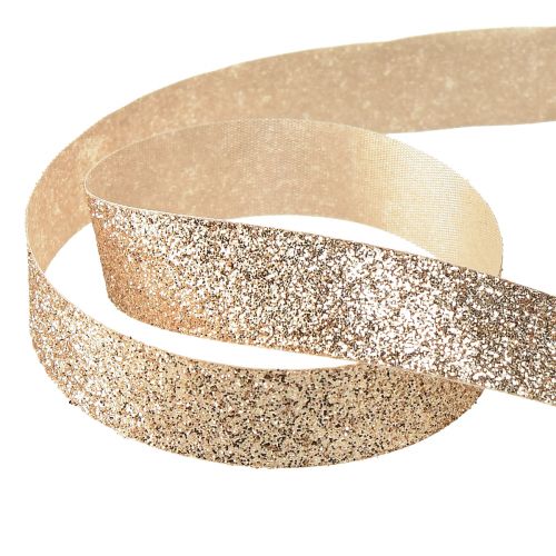 Product Decorative ribbon champagne glitter ribbon decorative ribbon W15mm L18m