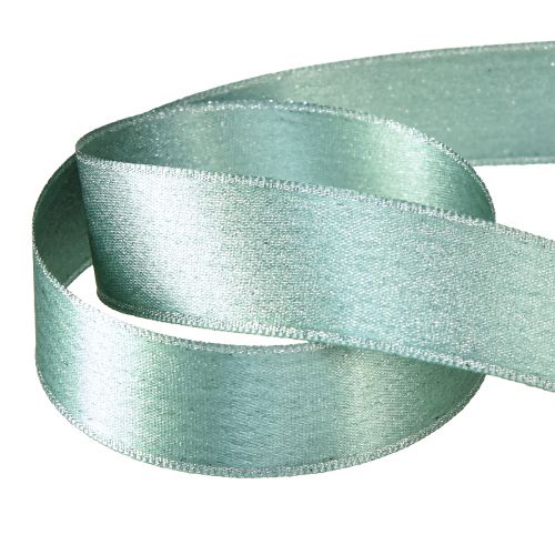 Product Decorative ribbon shimmering green glamour 25mm 20m