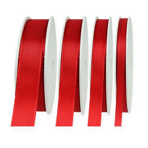 Floristik24 Decoration ribbon red 50m