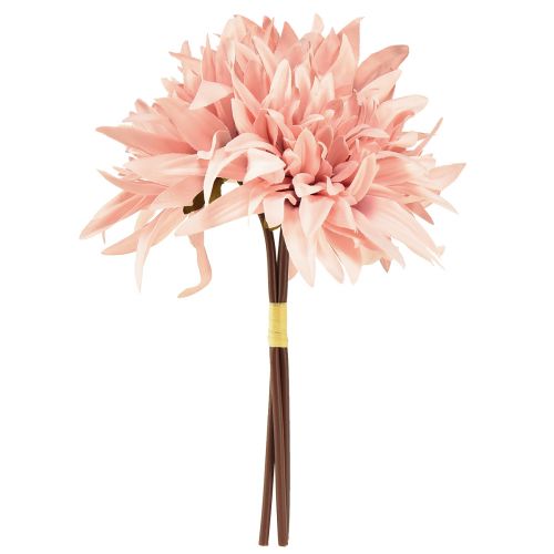 Product Decorative flowers Dahlia Artificial Pink Flower Ø15cm L28cm 3 pcs