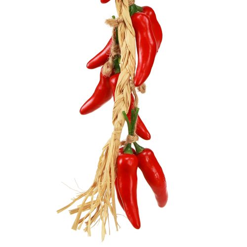 Decorative Hanging Summer Chili Peppers Red Artificial L50cm