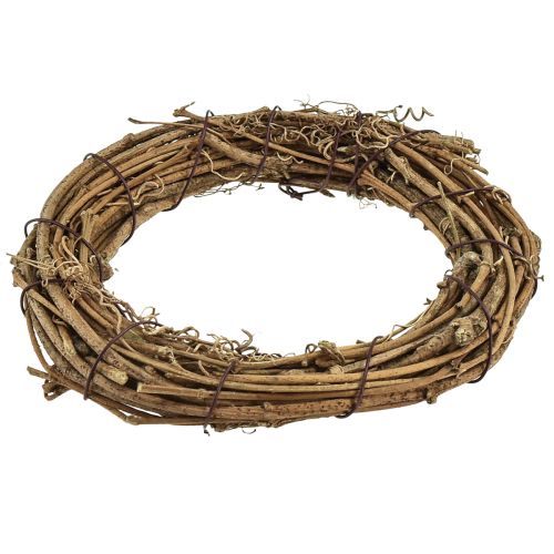 Product Decorative ring mini grapevine wreath natural Ø15cm 6 pieces DIY decoration