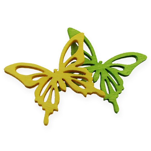 Decorative butterflies colorful 4cm 90p | Floristik24.ie