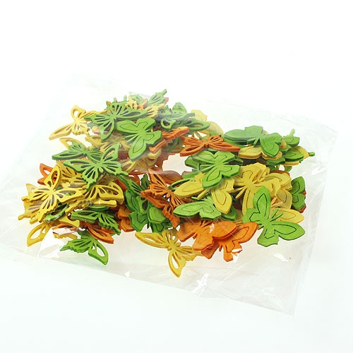 Decorative butterflies colorful 4cm 90p | Floristik24.ie