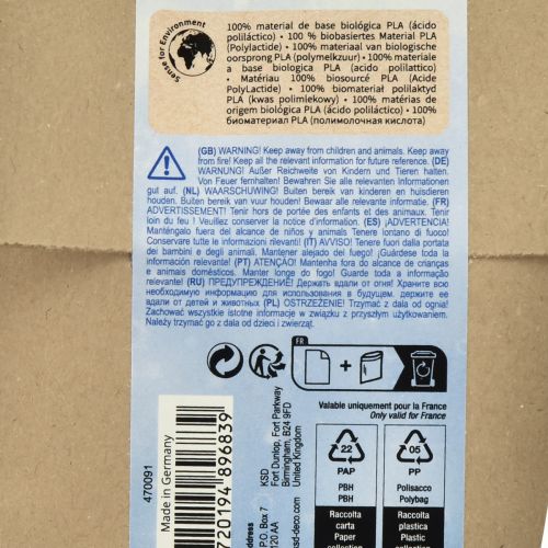 Product Decorative snow white made from corn 100% bio-based material 20g