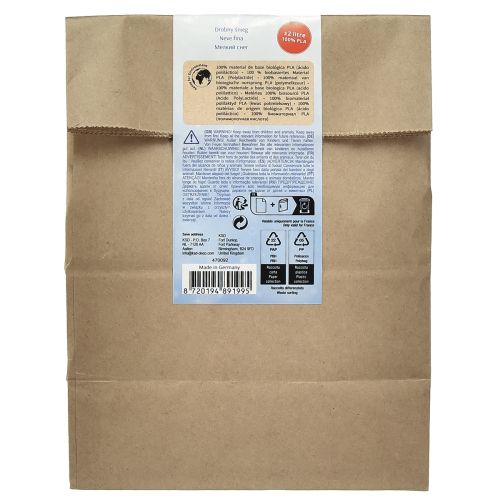 Product Decorative Snow White Corn 100% Biobased Material 40g