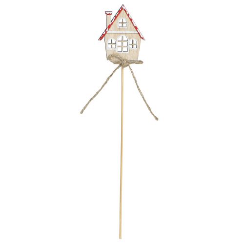 Product Christmas pot stakes Little Houses Wood 4.5×5cm 12 pcs