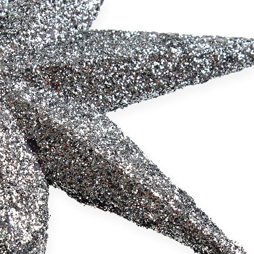 Product Glitter star silver 10cm 12pcs
