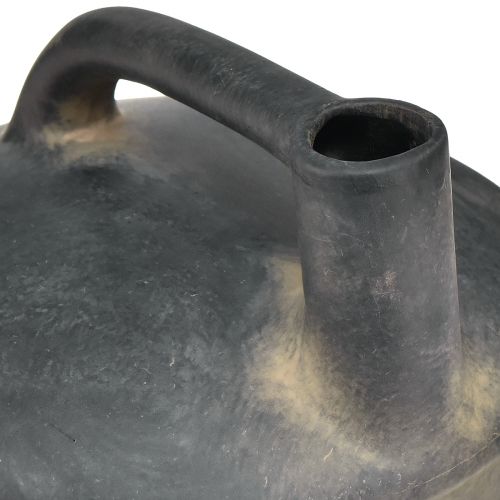 Product Decorative vase jug ceramic antique look anthracite beige 18cm