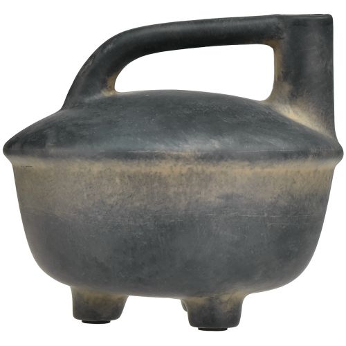 Product Decorative vase jug ceramic antique look anthracite beige 18cm
