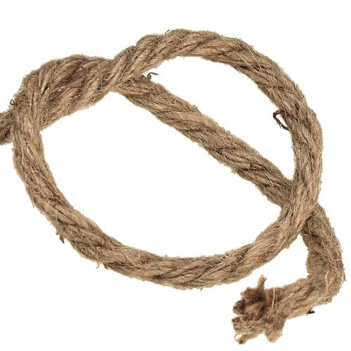 Floristik24 Thick jute cord on wooden spool decorative cord Ø6mm 18m