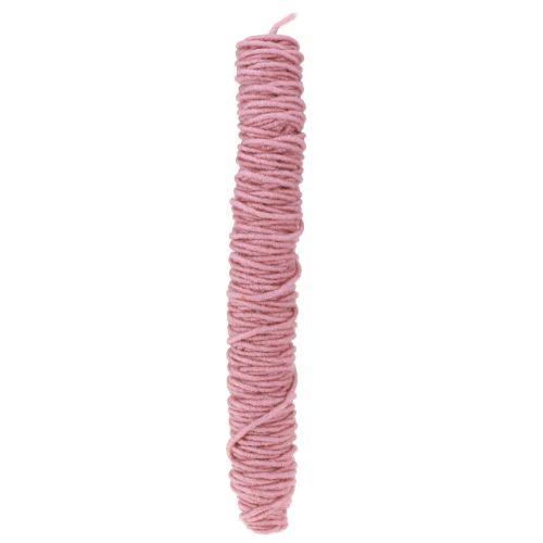 Floristik24 Wick thread felt cord old pink 55m