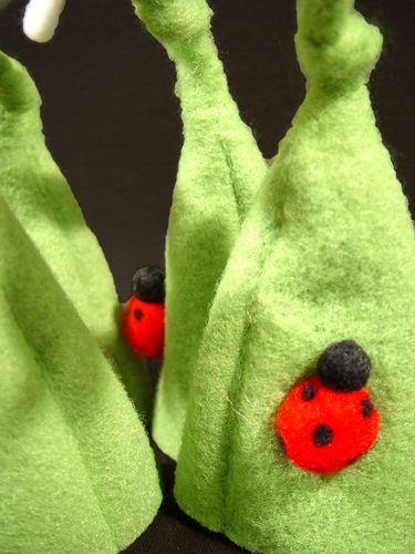 Floristik24 Egg warmer felt flowers 16cm 4pcs