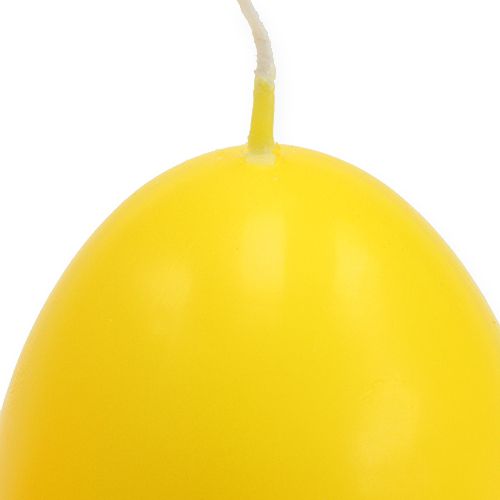 Product Decorative egg candles orange, yellow Ø6cm H12cm 4pcs