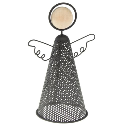 Product Angel Figure Christmas Metal Black Natural 15.5cm 2pcs