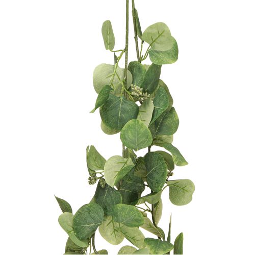 Product Artificial Eucalyptus Green Leaf Garland with 2 Eyelets 160cm