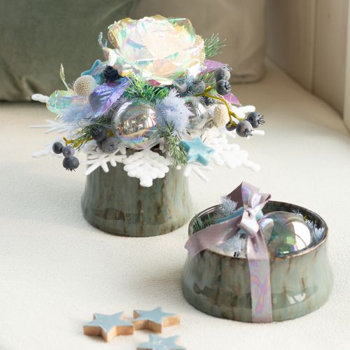 Product Light blue feather asparagus decorative asparagus dried flowers 55-70cm