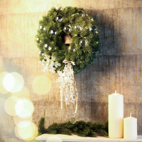 Floristik24 Festive Artificial Fir Wreath – Natural Green Colors, 50 cm – for Indoor and Outdoor Use