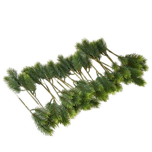 Product Artificial spruce branch decoration set, 24 pieces for indoor & outdoor use, table decorations & Christmas wreaths, flexible floral wire, green-brown