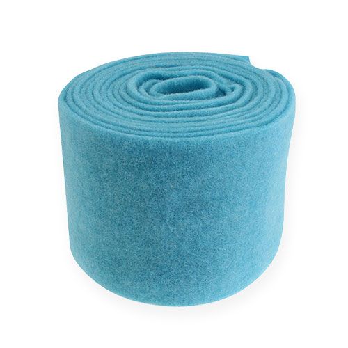 Floristik24 Felt ribbon turquoise 15cm x 5m
