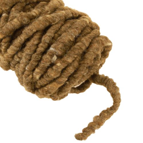 Product Felt cord fleece Mirabell 25m brown