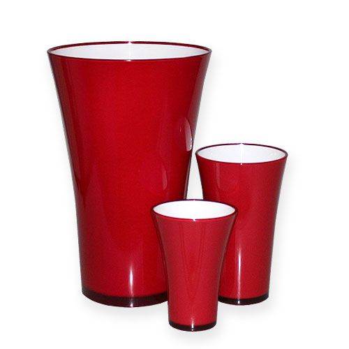 Floristik24 Vase “Fizzy” red, 1 piece