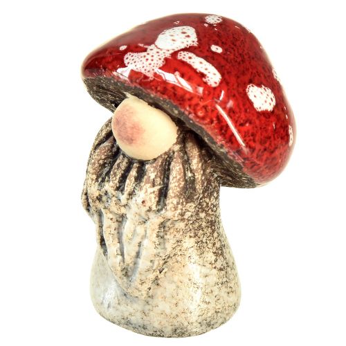 Floristik24 Fairytale gnome toadstool figures – red with white dots, 7.5 cm – magical decoration for garden and home – 6 pieces