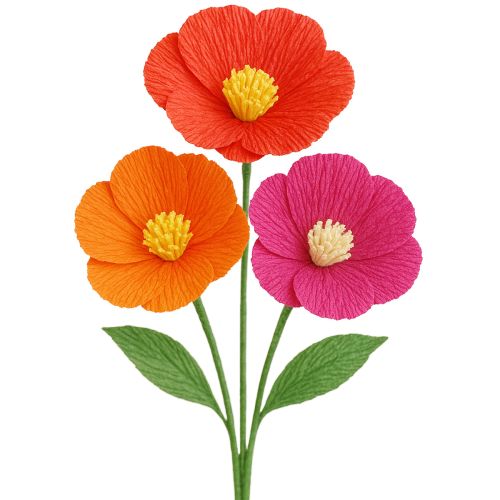 Product Florist crepe paper red 50x250cm