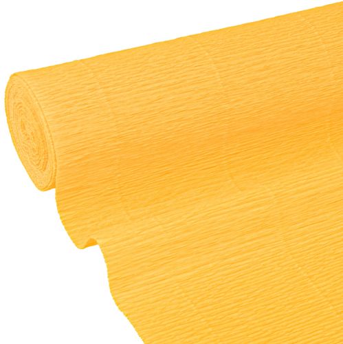 Floristik24 Florist crepe paper florist crepe sun yellow 50×250cm 5 pieces
