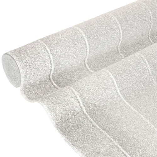 Florist crepe paper silver 50x250cm