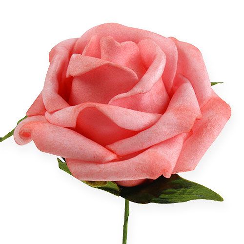 Floristik24 Foam rose Ø 6cm pink 27p