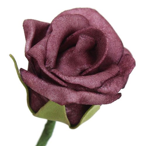 Floristik24 Foam Rose Bordeaux Ø3.5cm 30pcs